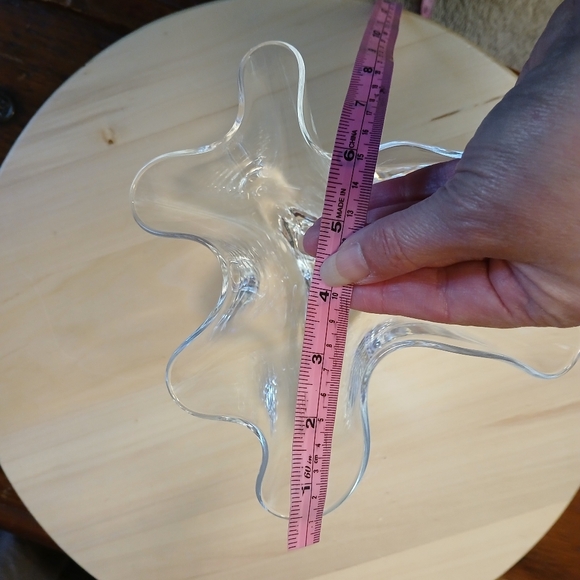 Signed Steuben Hankercheif Elegant Clear Glass Vase - Picture 8 of 9